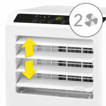 Aer conditionat portabil Trotec PAC 2610 S, Capacitate 9000 Btu, Debit 320mc/ora, Telecomanda, Display, Timer, Auto