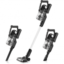 Aspirator vertical TROTEC cu acumulator VC155E, Acumulator 2 Ah, Filtru HEPA, Autonomie 40 min, Putere 150W