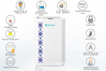 Dezumidificator AlecoAir D13 TRADITIO, WiFI,13L/zi, pentru 25mp, Timer, Sleep, Child Lock