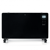 Convector electric AlecoAir C20 Heatix negru, WiFi, pentru 30mp, 2000W, 2 trepte incalzire, IP24, Aplicatie