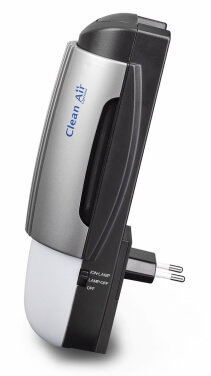 Purificator de aer Clean Air Optima CA267, Ionizare, Filtru electrostatic, Plasma, Consum 2.5W/h, Pentru 15mp, Lampa de veghe