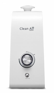 Umidificator si purificator Clean Air Optima CA601, Ionizare, Rata umidificare 300 ml/ora, Consum 30W/h, Pentru 20mp