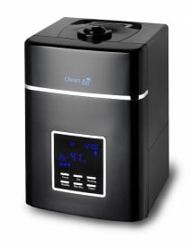 Umidificator si purificator Clean Air Optima CA604 black Ionizare Display Timer Rata umidificare 480ml/ora Consum 38-138W/h fornello