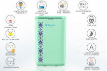 Dezumidificator AlecoAir D13 TRADITIO TOPAZ, WiFi,13L/zi, pentru 25mp, Timer, Sleep, Child Lock