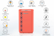 Dezumidificator AlecoAir D13 TRADITION RUBIN, WiFi,13L/zi, pentru 25mp, Timer, Sleep, Child Lock