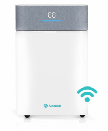 Dezumidificator AlecoAir D20 Fabric, Wi-Fi, 20 L/ zi,  Uscare Rufe, Ionizare, Display digital, FanStop, Indicator color