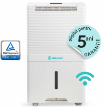 Dezumidificator si Purificator AlecoAir D55 DOLOMIT, WiFi, Pentru 150 m2, TRUE HEPA, Carbon, Child Lock, Swing