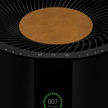 Purificator de aer DUUX Tube, Filtru TRUE HEPA si Carbon Activ, Ionizare, Senzor PM2.5, Control prin Aplicatie, Higrotermometru