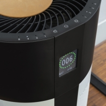 Purificator de aer DUUX Tube, Filtru TRUE HEPA si Carbon Activ, Ionizare, Senzor PM2.5, Control prin Aplicatie, Higrotermometru