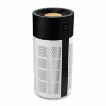 Purificator de aer DUUX Tube, Filtru TRUE HEPA si Carbon Activ, Ionizare, Senzor PM2.5, Control prin Aplicatie, Higrotermometru