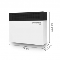 Dezumidificator TROTEC DH 30, Capacitate de dezumidificare 46 l/zi, Debit de aer 635 m³/h