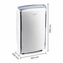 Dezumidificator TROTEC TTK73E Komfort, 24 L/zi, Mod Uscare Rufe, Debit de aer: 130 m3/h, Display digital