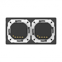 Priza dubla de perete cu WiFi AlecoAir G60 Black, Control vocal asistenti digitali, Telecomanda, USB-A, USB-C, Programare