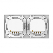 Priza dubla de perete cu WiFi AlecoAir G60 White, Control vocal asistenti digitali, Telecomanda, USB-A, USB-C, Programare