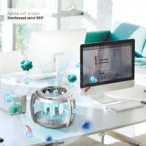 Lampa UV-C cu Ozon AlecoAir L60 SMART, WiFi, Telecomanda, 3 Moduri de utilizare, Spectru UV-C: 254 nm