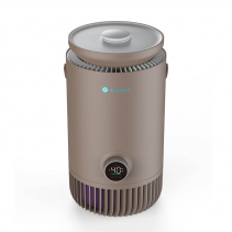 Purificator si Umidificator AlecoAir PU30 NUO Coffee, WiFi, Capacitate Umidificare 400 ml/h, True HEPA H13, Lampa UV-C, Ionizare