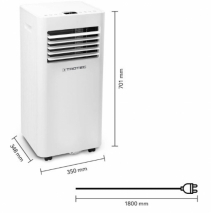 Aer conditionat portabil Trotec PAC 2620 E, WiFi, 9.000 Btu, Debit 330mc/ora, Telecomanda, Display, Timer, Pentru 30mp
