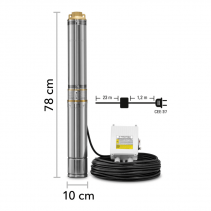 Pompa de adancime TROTEC TDP 5500 E, Putere 1100W, Capacitate transport 6000 l/h, Turatie 2850 rpm