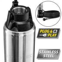 Pompa de adancime TDP 750 E, Capacitate transport 5100 l/h, Putere 1000W