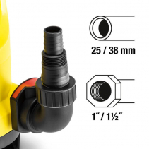 Pompa submersibila de apa reziduala TWP 4036 E, Capacitate pompare 7500 l/h, Putere maxima 400W, Adancime maxima 7m