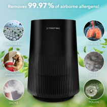 Resigilat - Purificator de aer Trotec AirgoClean 11E, Filtru True HEPA si Carbon, pentru 15 mp, Ionizare, Indicator calitate aer