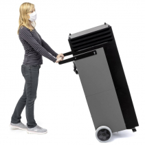 Purificator profesional de aer  Trotec TAC V+ cu masca fonica  si carcasa gri bazalt cu filtru HEPA H14