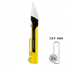 Detector tensiune TROTEC BE15, Display LED, Semnale sonore, Dioda luminoasa integrata, Lanterna integrata