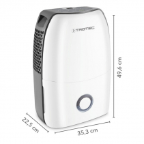 Dezumidificator Trotec TTK60E (TTK40E), 18 litri/zi, 100mc/ora, Display si Control Digital, Timer, Auto Restart, Indicator umidi