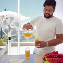 Ventilator cu picior TVE26S Trotec, 26 trepte de viteza, Telecomanda, Timer, Reglabil pe inaltime