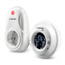 Termostat si Priza Wireless Trotec BN35, Distanta functionare 20m, Programare cu ceas, Ecran iluminat