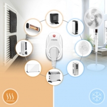 Termostat si Priza Wireless Trotec BN35, Distanta functionare 20m, Programare cu ceas, Ecran iluminat