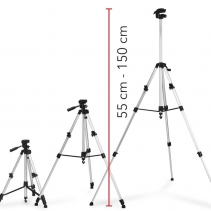 Trepied universal Trotec, Filet universal de 1/4, Ax central stabil, Placa de schimbare rapida, Cap pivotant 3D