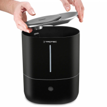 Umidificator cu ultrasunete TROTEC B2E, Difuzor aroma, Pentru 30 mp, Indicator umiditate LED, Filtru carbon activ