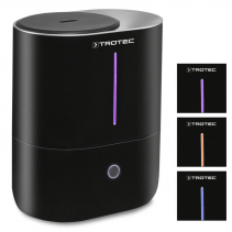 Umidificator cu ultrasunete TROTEC B2E, Difuzor aroma, Pentru 30 mp, Indicator umiditate LED, Filtru carbon activ