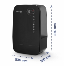 Umidificator si purificator Clean Air Optima CA607B, WiFi, Lampa UV-C, Ionizare, Difuzor aroma, Display, Timer