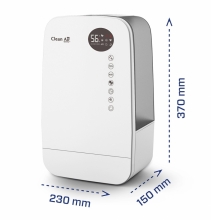 Umidificator si purificator Clean Air Optima CA607W, WiFi. Lampa UV-C, Ionizare, Difuzor aroma, Display, Timer