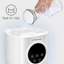 Umidificator cu ultrasunete TROTEC B7E, Lampa UV, Difuzor de aroma, Filtru carbon activ, Capacitate umidificare: 300 ml/h