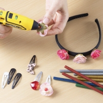 Set batoane cu sclipici de lipici fierbinte Trotec, 50 bucati, Ø 7 mm