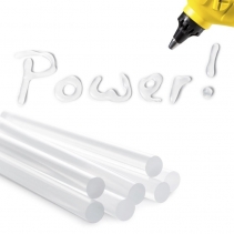 Set batoane transparente de lipici fierbinte Trotec, 50 bucati, Ø 11 mm