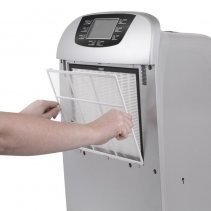 Dezumidificator si purificator Trotec TTK110 HEPA, 40 litri/24h, Debit 260 m³/h, Pentru 120 mp, Higrostat, Display