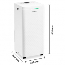 Dezumidificator si Purificator de aer TROTEC TTK 64 HEPA, 24 l/zi, 130 m3/h, Senzor umiditate, Filtru HEPA, Higrostat