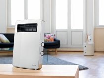 Aeroterma Electrica Supra Etno Alb, Termostat, Filtru de aer lavabil, Protectie IPX1, Putere incalzire pana la 2000W