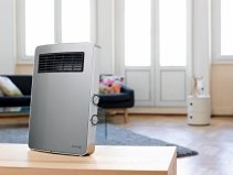 Aeroterma Electrica Supra Etno Gri, Putere incalzire pana la 2000W, Termostat, Protectie IPX1