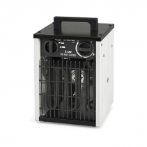 Aeroterma electrica TDS 10, Putere incalzire pana la 2000 W, Debit de aer 186 m3/h, Protectie IP44, 3 Trepte incalzire