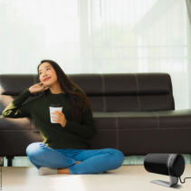 Aeroterma electrica Air&Me YRON, Putere incalzire 1500W, Potrivit pentru 15 m², 3 viteze