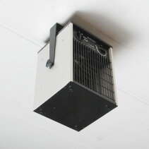 Aeroterma electrica TDS 20, Putere incalzire pana la 3300W, Debit de aer 355 m3/h, Termostat, Protectie IP44