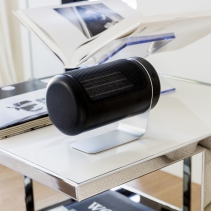 Aeroterma ceramica DUUX Twist Black, Putere 1550W, 2 Trepte de incalzire, Recomandat pentru 40 m2, Unghi reglabil 50⁰