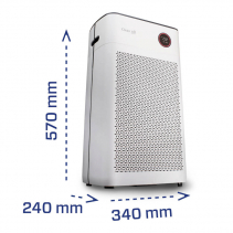 Purificator de aer Clean Air Optima CA-510 Pro, dublu filtru TRUE HEPA nanoargint, DUO lampa UV-C, DUO ionizator, PM 2.5