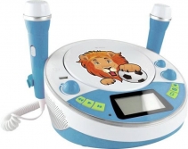 X4-TECH Kinder CD-Player Bobby Joey JamBox, Bluetooth, Functie Karaoke, Microfon inclus