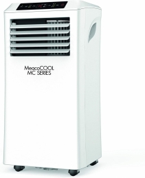 Aer conditionat portabil MeacoCOOL MC7000, Capacitate 7.000 Btu, Debit 300mc/ora, Telecomanda, Display, Timer